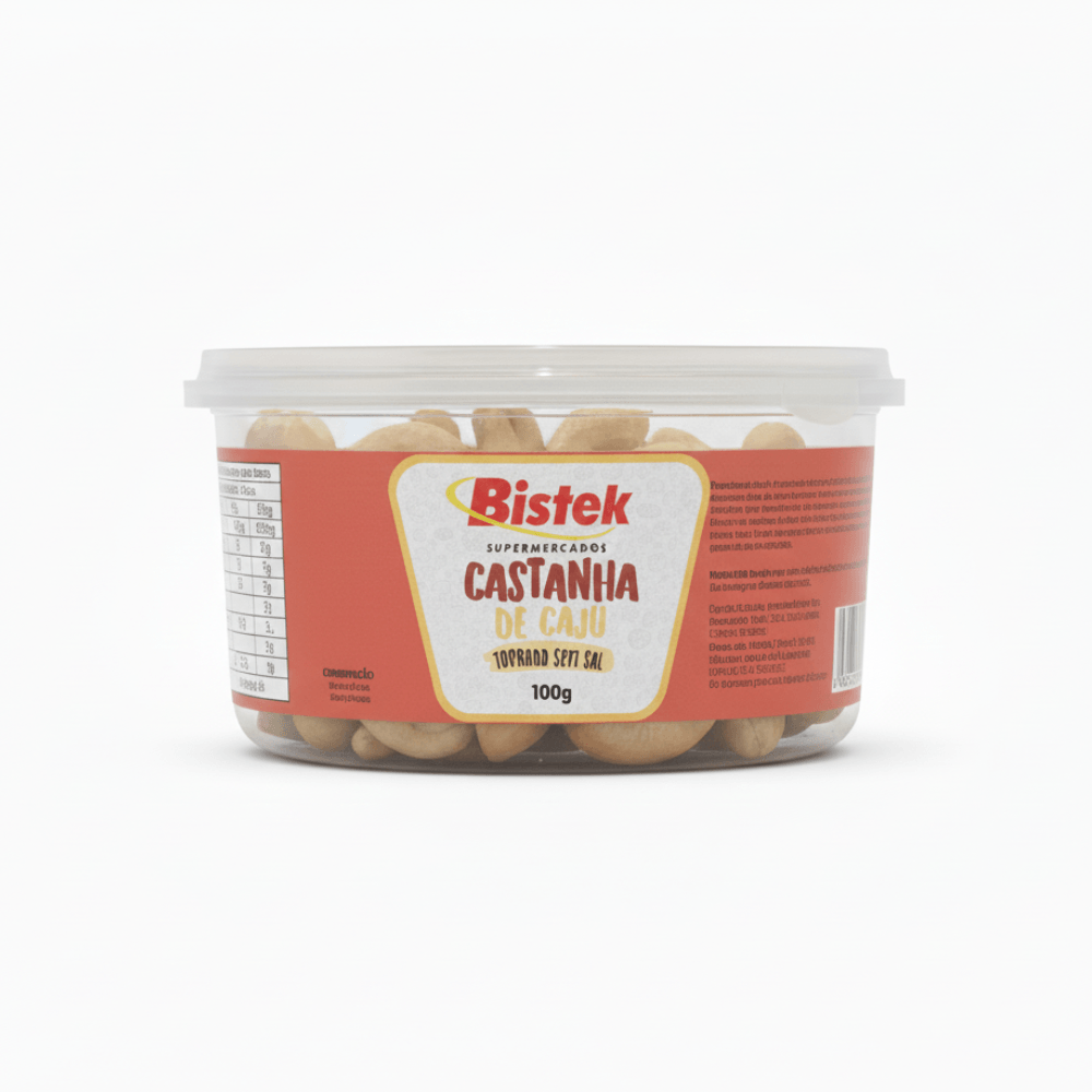 Castanha De Caju Torrada Sem Sal 100g.